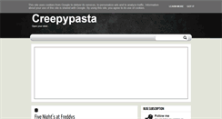Desktop Screenshot of creepypasta.co.uk